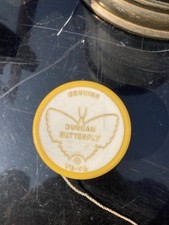 Vintage 1970s Duncan Butterfly Yo-yo Yellow W...