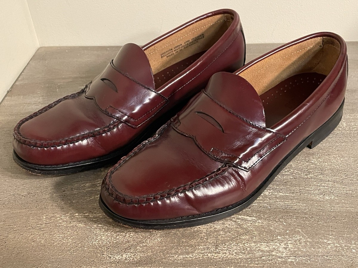 G.H. Bass & Co Shoes Mens Size 10M Burgundy Leather Weejuns Penny Loafers Clive New in G.H Bass Weejuns penny loafers main image 2
