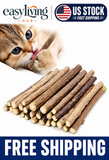 10 PCS Catnip Sticks Organic Cat Chew Toys Natural Plant Matatabi Silvervine Ch