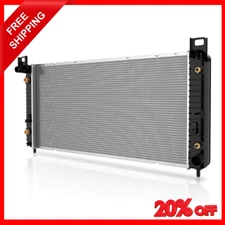 34'' Radiator Compatible with Chevy Silverado 2500 With Engine Oil Cooler
