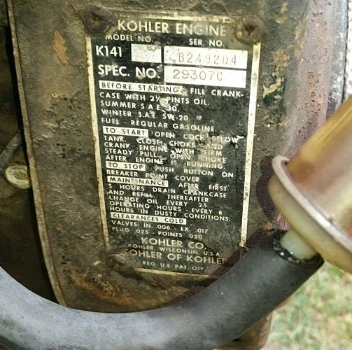 6 hp kohler engine 1"x3" shaft - Image 3 of 3