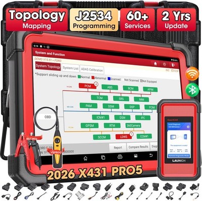 2026 LAUNCH X431 PRO 5 PAD V+ Car Diagnostic Scanner Tool Programming Key Coding