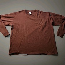 Cadre Athletic Purple long Sleeve Cotton T-shirt Mens 2XL USA Made