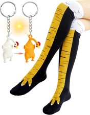 Funny Chicken Legs Socks for Women Men Chicken Feet Socks Thanksgiving Christmas
