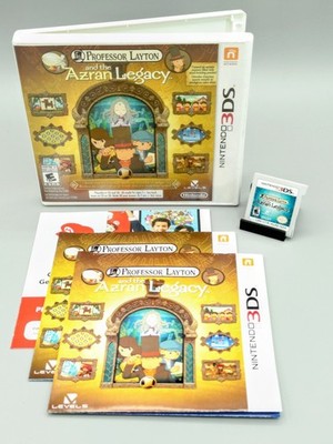 Professor Layton and the Azran Legacy for Nintendo 3DS  CIB Both Manuals