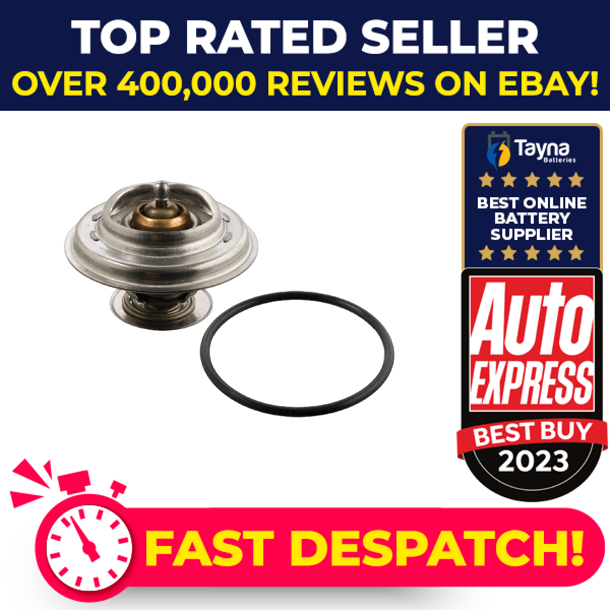 Coolant Thermostat 10266 Febi A6162000415 6162000415 Genuine Quality Guaranteed