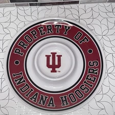 Property Of Indiana Hoosiers Serving Tray 2008 Chip/Dip The Memory Co. Licensed