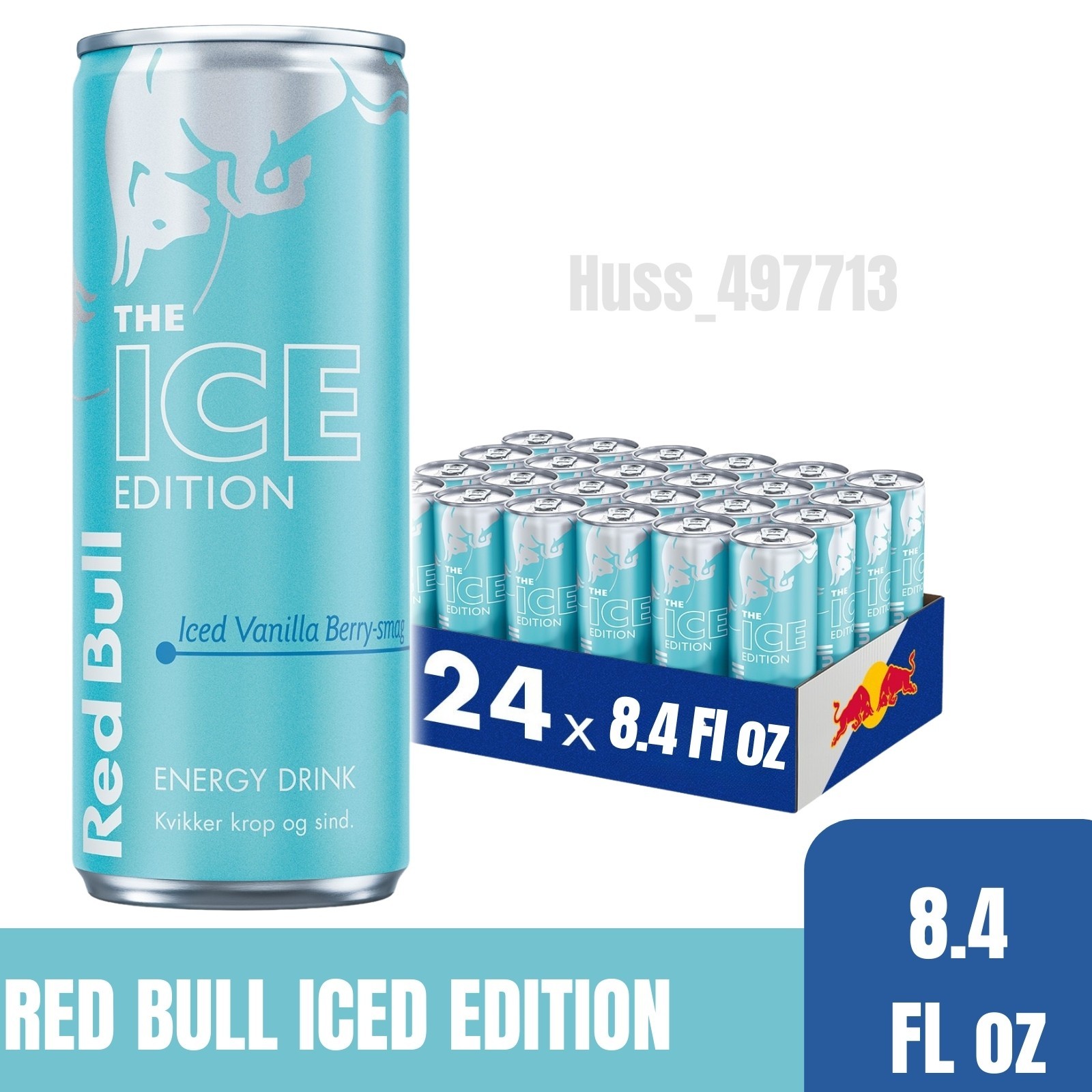 Red Bull Iced Edition Vanilla Berry Rare 8.4 Fl oz (24 Pack)