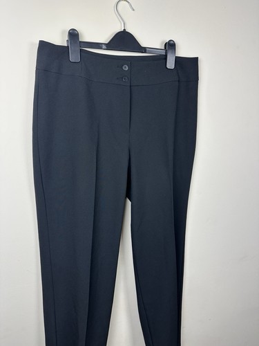 Women’s M&S Collection Marks Spencer Formal Black Straight Leg Trousers Sz14 960