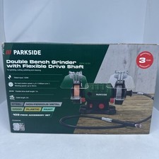 Parkside Double Bench Grinder with Flexible Drive Shaft +103 Piece Accessory Set