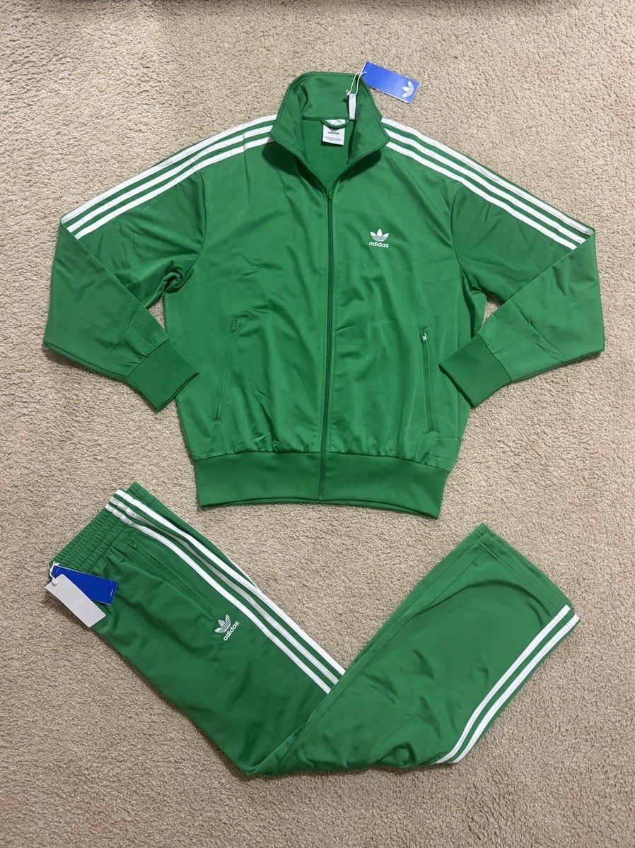 ADIDAS Originals Firebird Mens Tracksuit Jacket & Pants Set Green