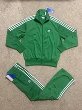 ADIDAS Originals Firebird Mens Tracksuit Jacket & Pants Set Green New Sz M,L,XL