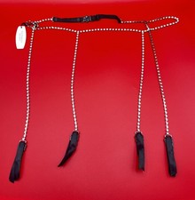 NEW/NWT/NOS Vintage Victoria's Secret VS Diamonte Rhinestone Garter Belt Black