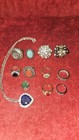 Vintage Costume Jewelry Mixed Lot Rings Necklace Free Shipping Unknown Ring Size — photo 10