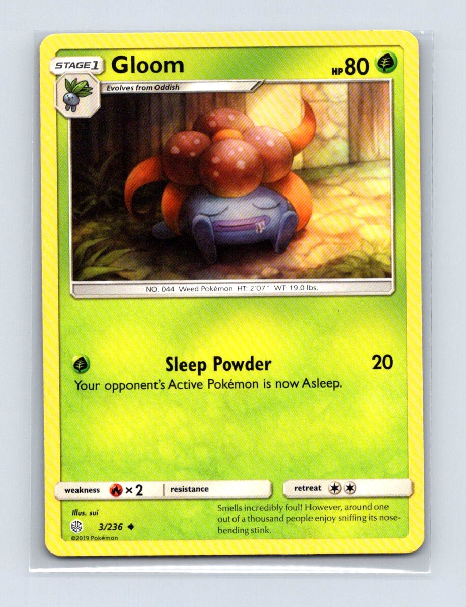Gloom 3/236 Uncommon Cosmic Eclipse Pokemon Lightly Played