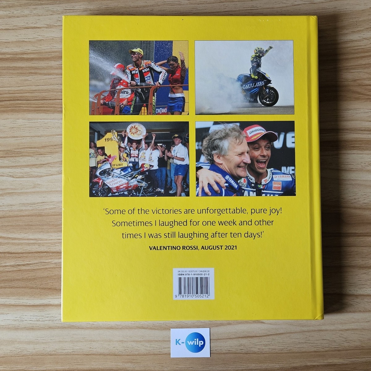 Valentino Rossi All His Races Hardcover Illustrated Book New