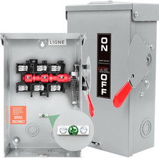   Upgrade  3P 60 Amp Disconnect,New Add Ground Design,Disconnect Switch Non-Fuse,