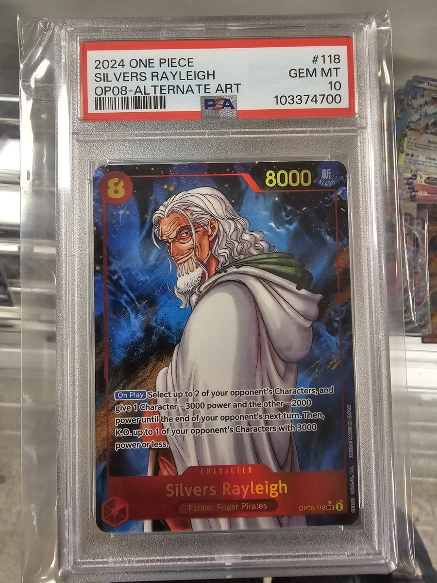 2024 ONE PIECE 08 SILVERS RAYLEIGH ALT ART PSA 10 | eBay
