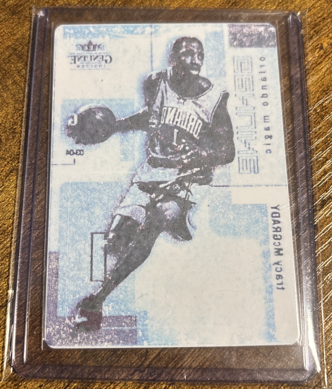 RARE 2003-04 Fleer Genuine Insider Tracy McGrady #80 Magenta Printing Plate 1/1