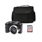 Kodak PIXPRO AZ252 16MP Digital Camera Black 32GB SD Card Case