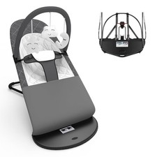 HOUSEHOLD WORLD Portable Baby Bouncer Seat, 0-18 Mo, 100 Cotton, 3-Angle Adjust