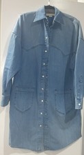Gucci Shirtdress ,blue, Long Sleeve with Collar, Button Closure at Front, Woman
