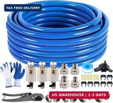 3/4" 100 FT Shop Air Line Kit Rapid Air System 3/4 Inch Hdpe-Aluminum Compress