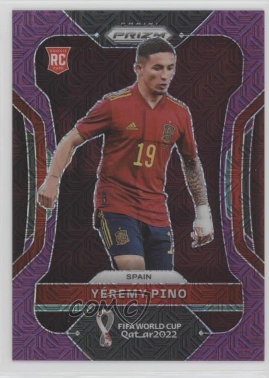 2022 Panini Prizm World Cup Qatar Purple Mojo Prizm 46/49 Yeremy Pino #229 1dm4