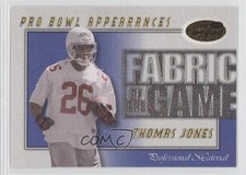 2000 Leaf Certified Fabric of the Game 965/1000 Thomas Jones #FG-24 4p7