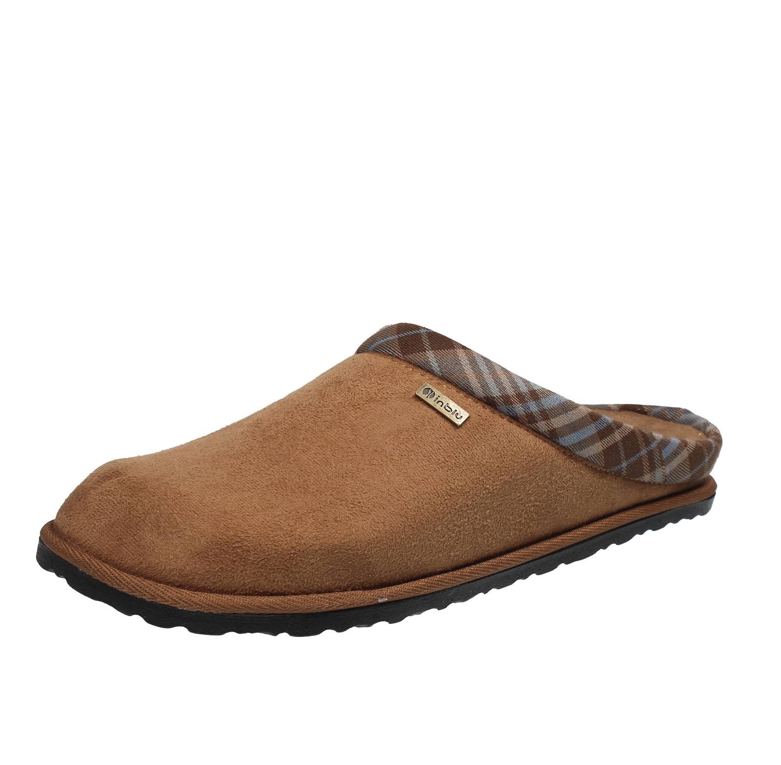 Inblu Pantofole Calde In Tessuto Marrone - Taglia 43 283cm Scarpe Uomo 8190₽