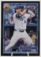 2026 Topps Series 1 #91-C6 Jac Caglianone Silver Pack Chrome Mojo Black 2/10 SSP