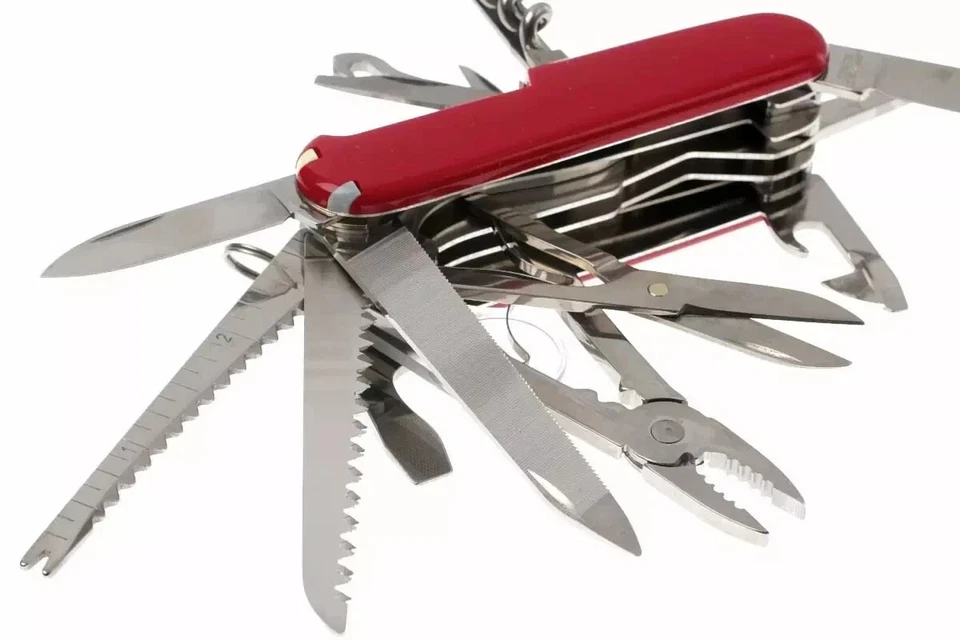 Victorinox Swiss Army Multi-Tool, SwissChamp Pocket Knife, Red 1.6795. USA Stock - Image 2 of 4