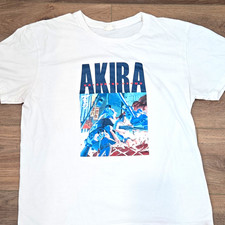 Akira Katsuhiro Otomo Graphic Print Mens L Wh...