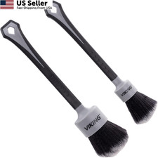 2pk Car Detailing Brush Set Super Soft Interior Cleaning Kit 1"  1.5" Heads New