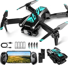 Mini Drone with Camera for Beginners Adults-1080P FPV Camera Foldable Drone with
