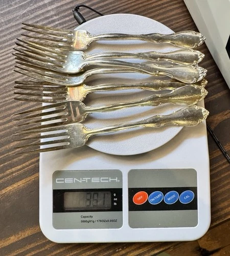 FONTANA by TOWLE Sterling Silver Dinner Forks - Lot of 8  391 Grams Scrap Or Not