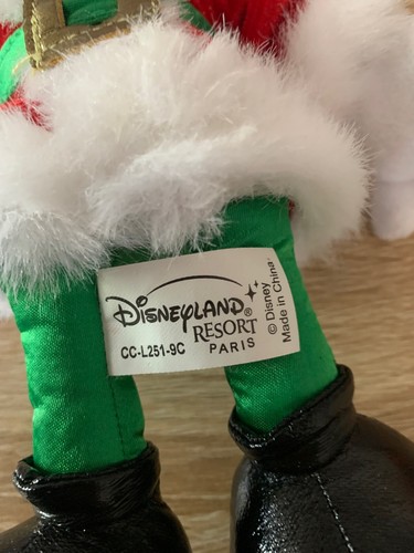 Disneyland Resort Paris - Christmas Holiday Mickey Mouse Plush Soft Toy 28cm - Picture 5 of 6