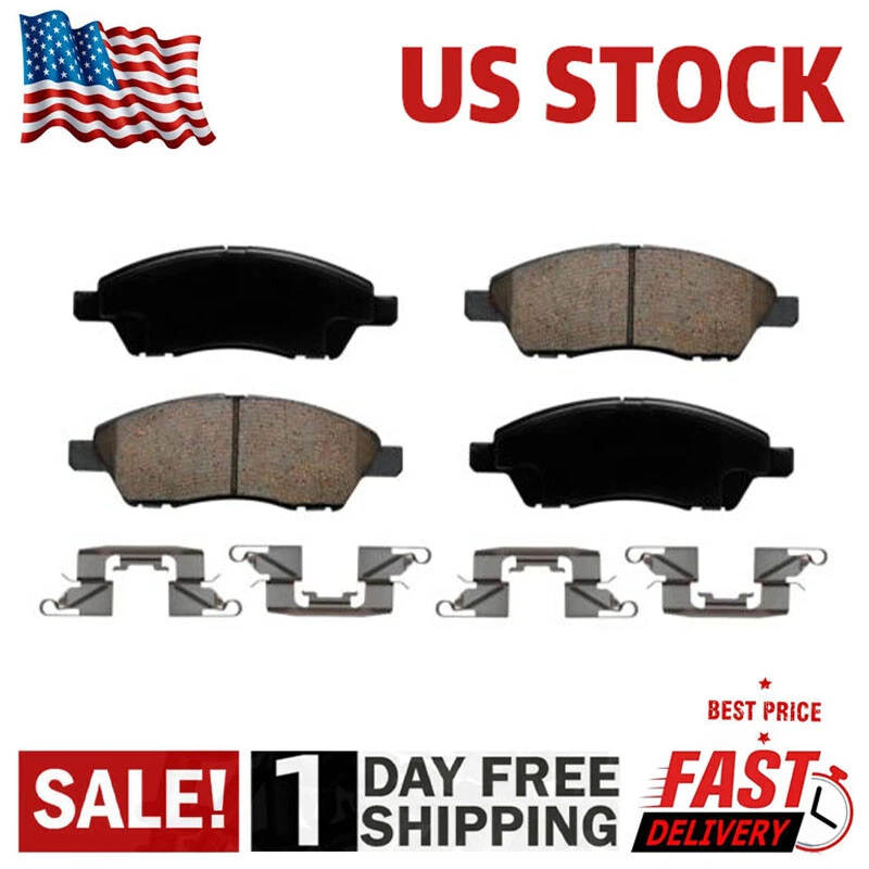 For 2012 - 2014 2015 2016 Nissan Versa Note Front Ceramic Brake Pads w/Hardware~ - Image 2 of 4