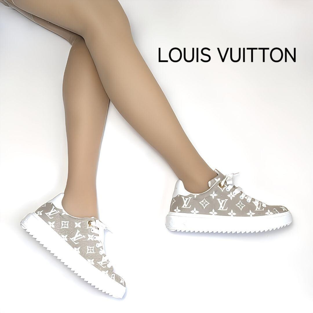 Authentic Louis Vuitton Timeout Line Sneakers  si… - image 2