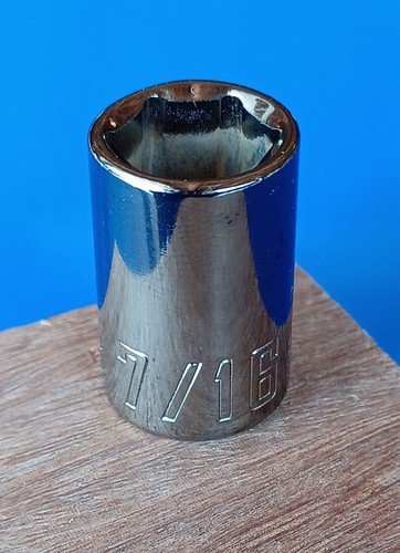Craftsman 1/4" Drive 6 Point Standard Socket Gunmetal Chrome Pick a Size NEW - Picture 7 of 16