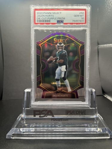 2020 Jalen Hurts [Purple Prizm Die Cut] #50