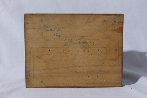 Vintage Handmade Wooden Cigarette Dispenser Box - Picture 6 of 11