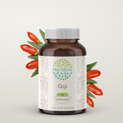 HerbEra Goji 60/120 Capsules, 500 mg,  (Lucii, Lycium Barbarum)