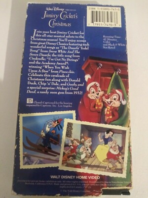 Walt Disney Presents: Jiminy Cricket's Christmas - (VHS) | eBay