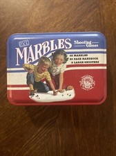 Marbles - Shooting Games In A Classic Tin 2000 Channel Craft Made In USA New