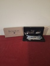 Bombay Pen & Business Card Holder Rhinestones Bling NEW Velvet Gift Box Retired
