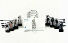 6 Sets of (4) Simply Essential Gel Grip Skirt Pants Clothes Hangers with Clips