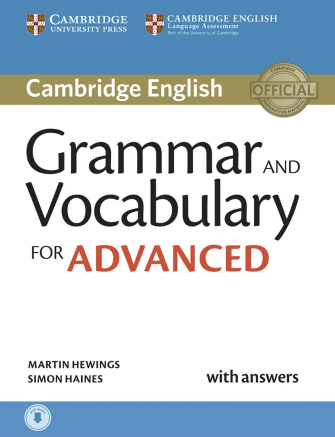 Thumbnail - Grammar And Vocabulary For Advanced | Book With Answers And Audio