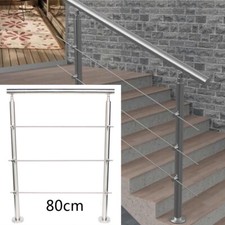 Balustrade Stair Handrail Cross Bar Stainless For Outdoor Garden Porch Hand Rail