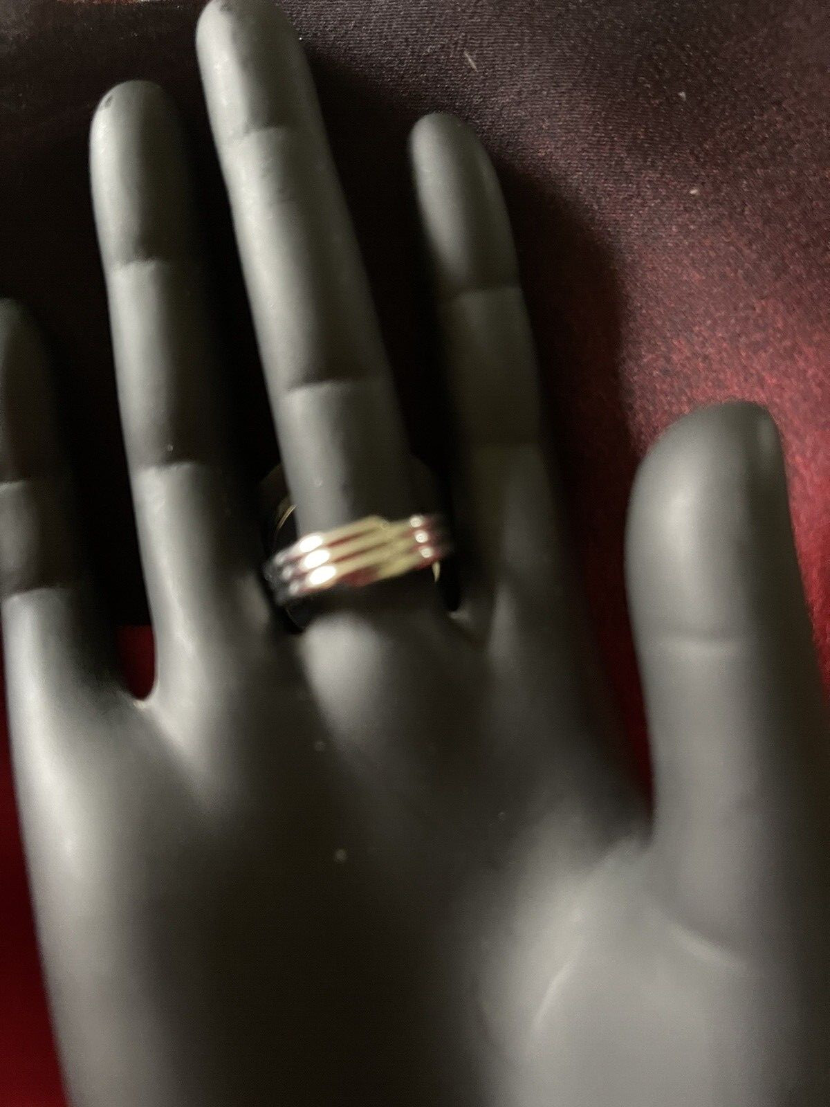 Superb Vintage Upcycled Plastic MOD/ Statement Ri… - image 5